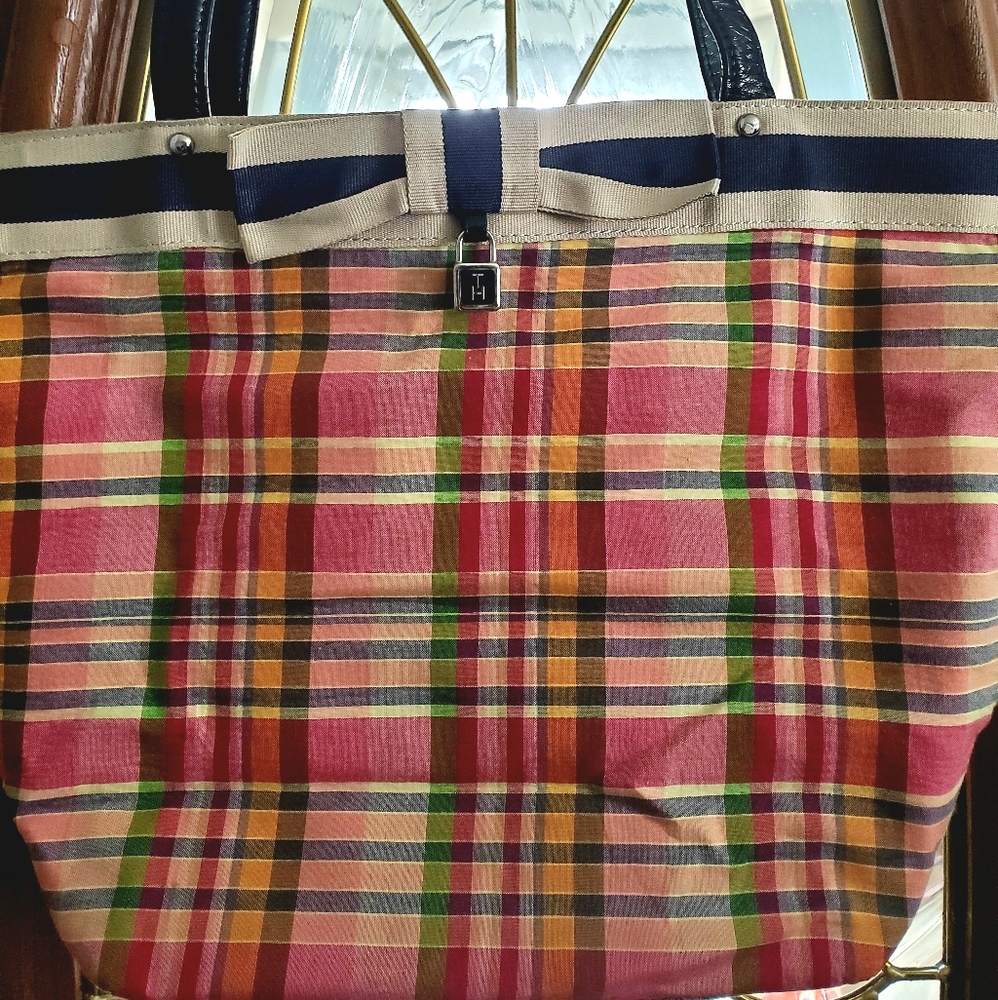 Tommy Hilfiger Plaid Shoulder Bag